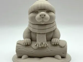 Cute Winter Beaver