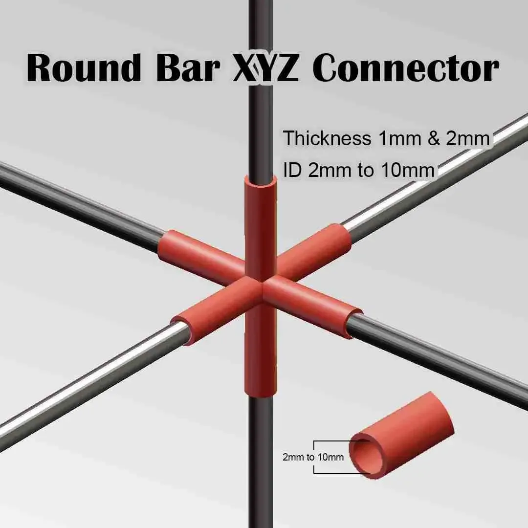 Round Bar XYZ Connector