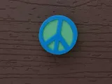 Peace Sign Croc Charm-0
