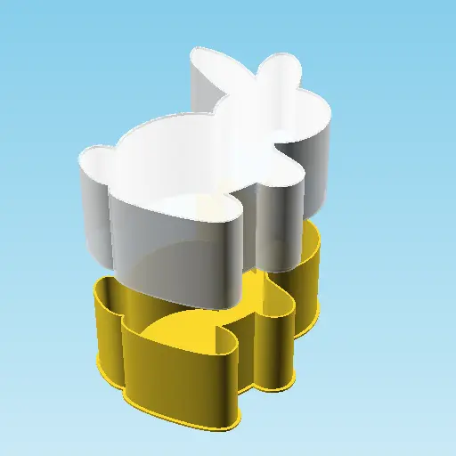 Rabbit 002D, nestable box (v2)