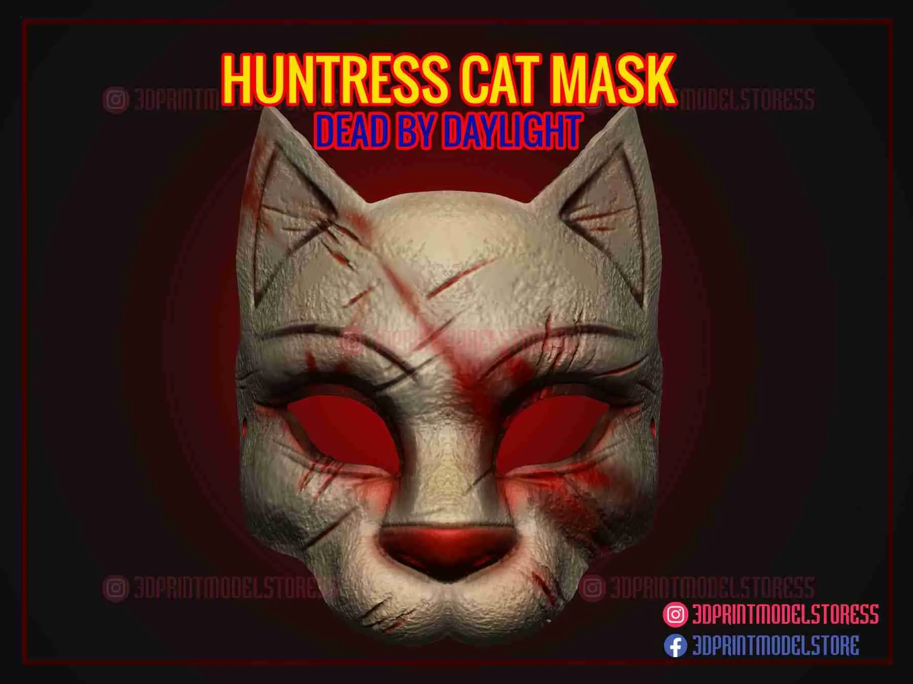 Dead by Daylight - Huntress Cat Mask - Halloween Cosplay