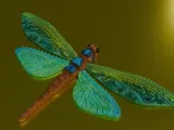 Dragonfly fridge magnet-6