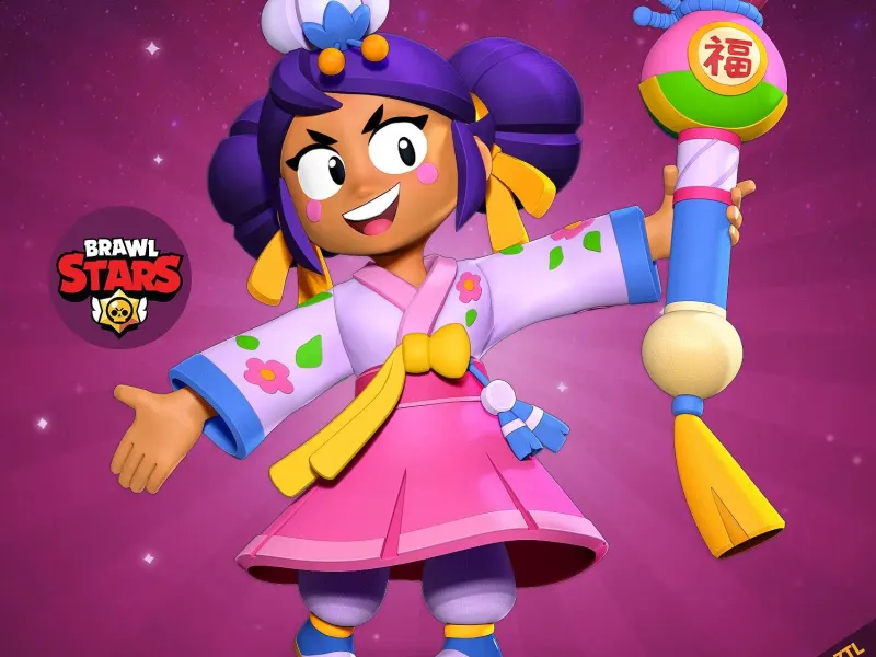 Hanbok Mandy - Brawl Stars Fanart