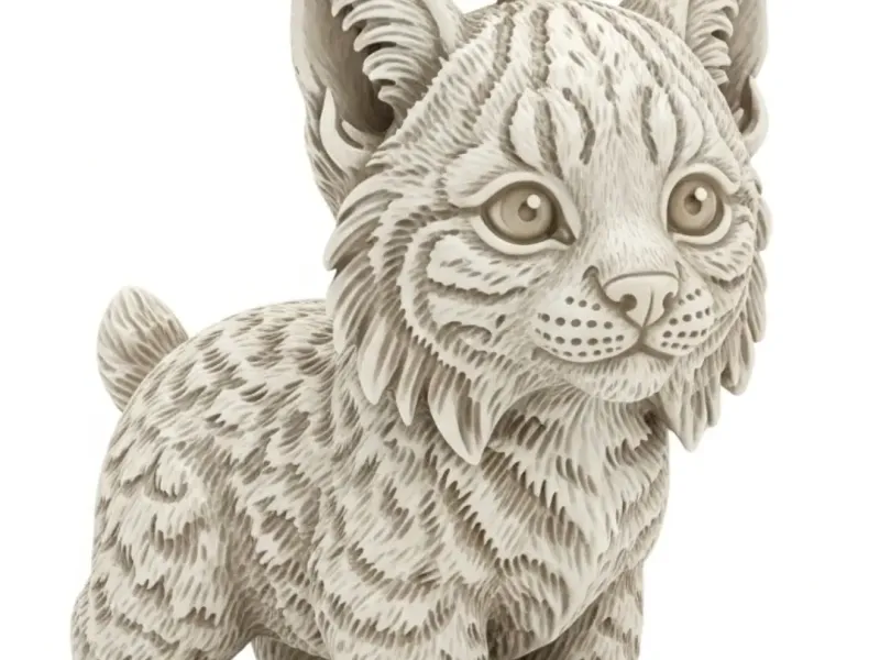 Chaveiro filhote de lince