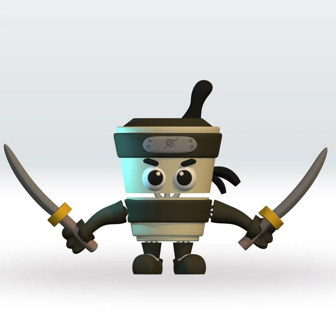 Flexi Cappuccino Italian Brainrot STL 3D Multicolor 3mf 3D