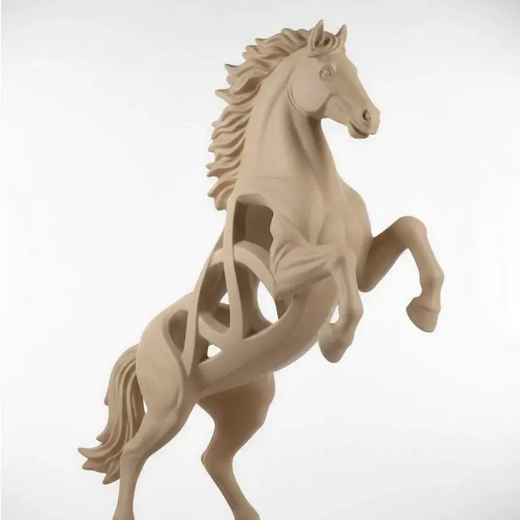 Cavalo - Coleção animais e curvas - arte abstrata - decor