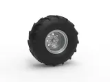 Front wheel from Mud dragster Version 4 Scale 1:25-1