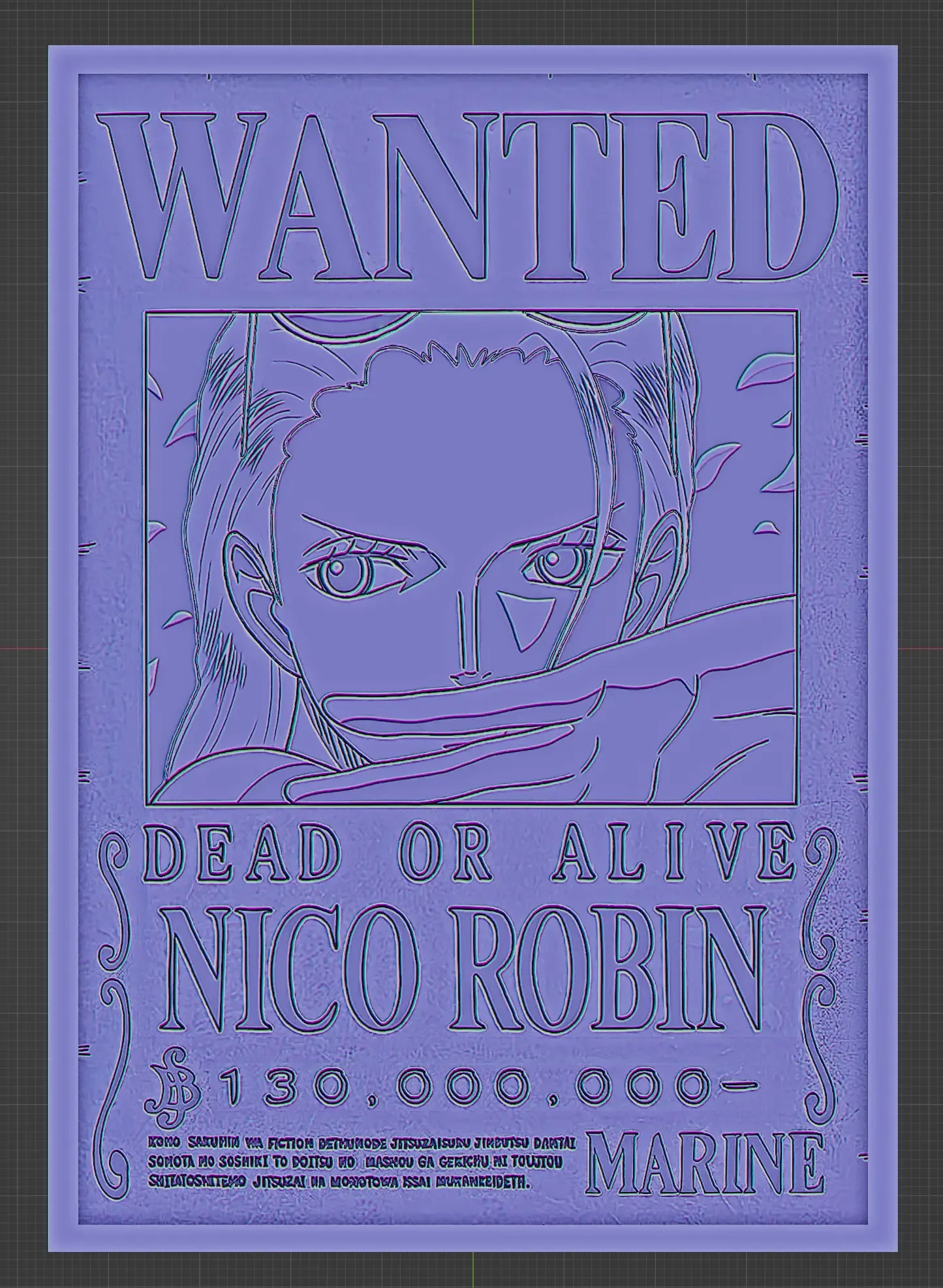 NICO ROBIN WANTED POSTER - ONE PIECE