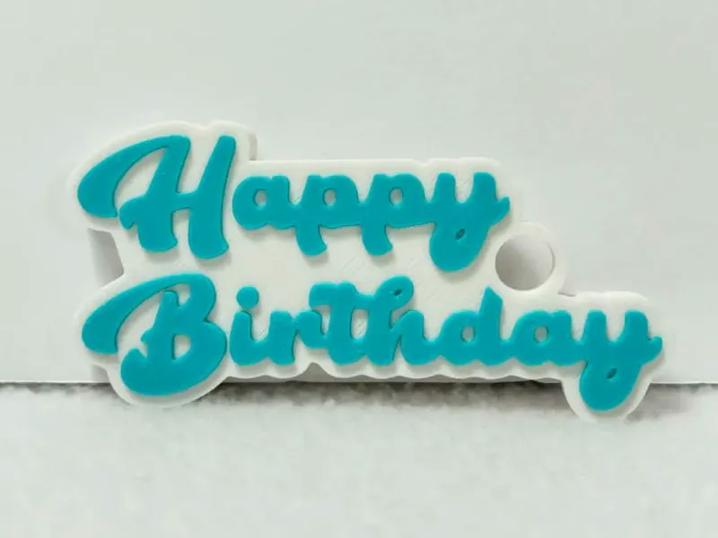 Happy birthday bag tag