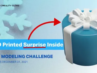 Surprise Inside Present Ornament (Print-in-Place TEMPLATE)