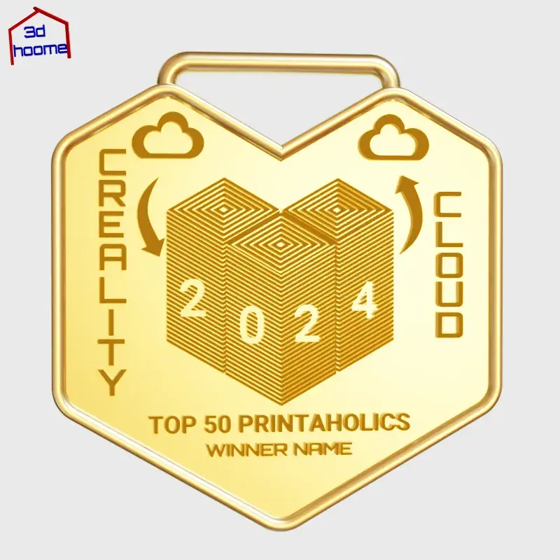 Creality Cloud Top 50 Printaholics of the Year 2024 Medal