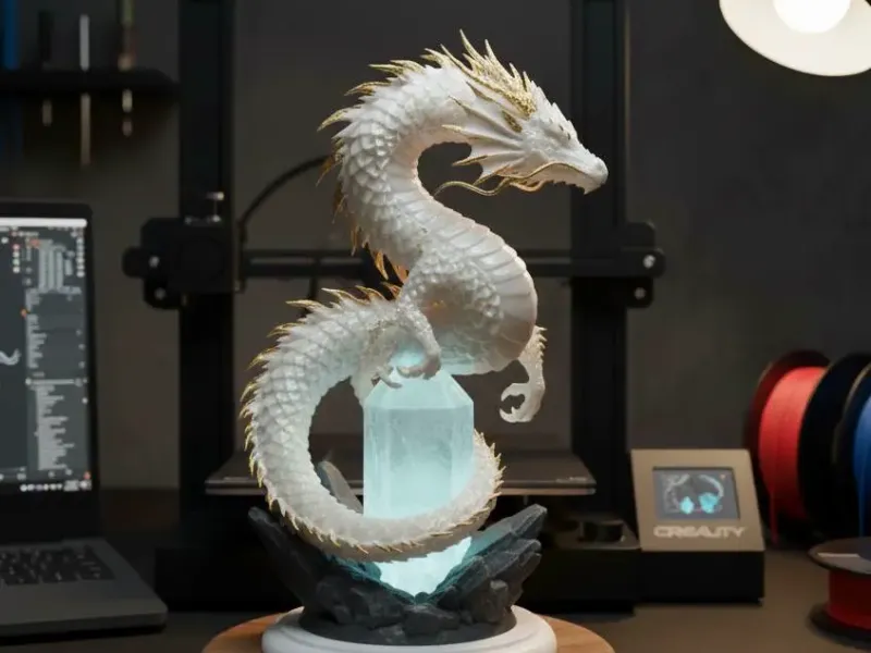 Dragon on Gem Action Figure