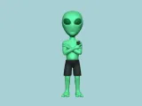 Alien Keychain - Complete Body Funny Gift-1