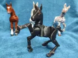 Гибкие жеребята лошади, осла и зебры, печать без сборки-7