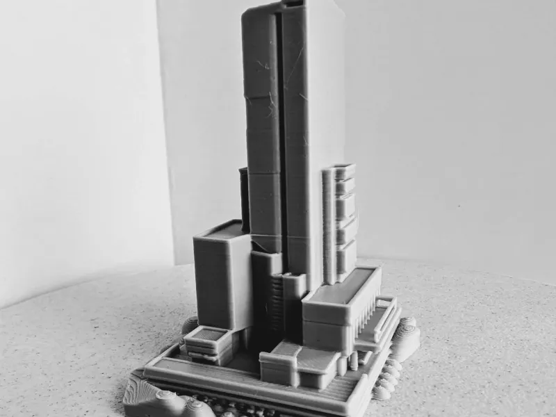 Modern Skyscraper Tower building miniature