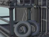 Surveillance post on scaffolding - sci-fi science fiction fu-6