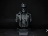 Spider-Noir Bust STL Marvel 3D Print Sculpture  Model-1