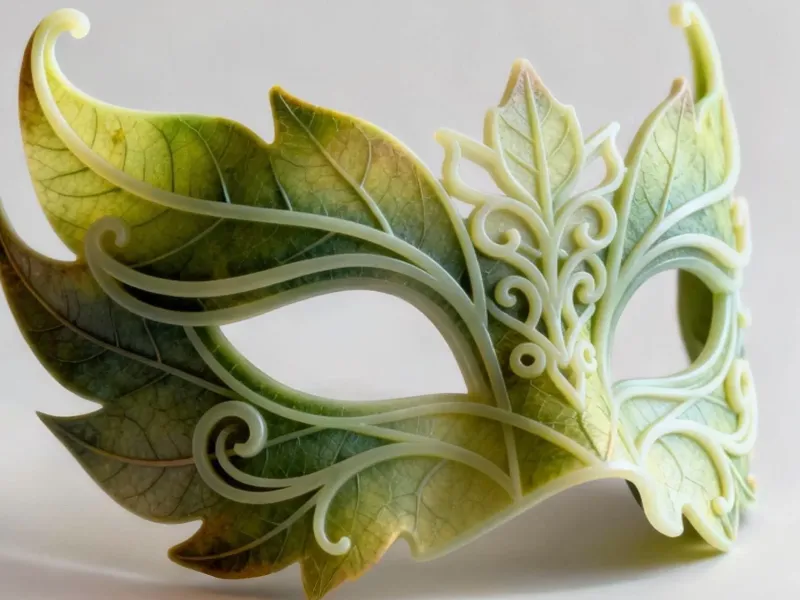 Ornate Leaf Mask
