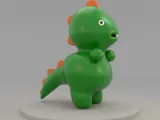Toy Dragon 3D Model-0