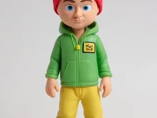 3D PRINT MODEL OF A MALE FIGURINE