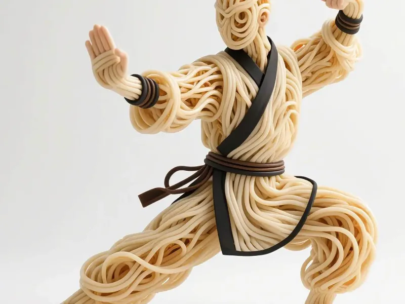 Figura de Kung Fu de Fideos