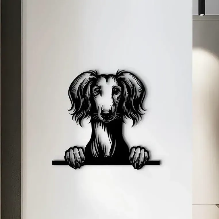 Chien Saluki décoration mural