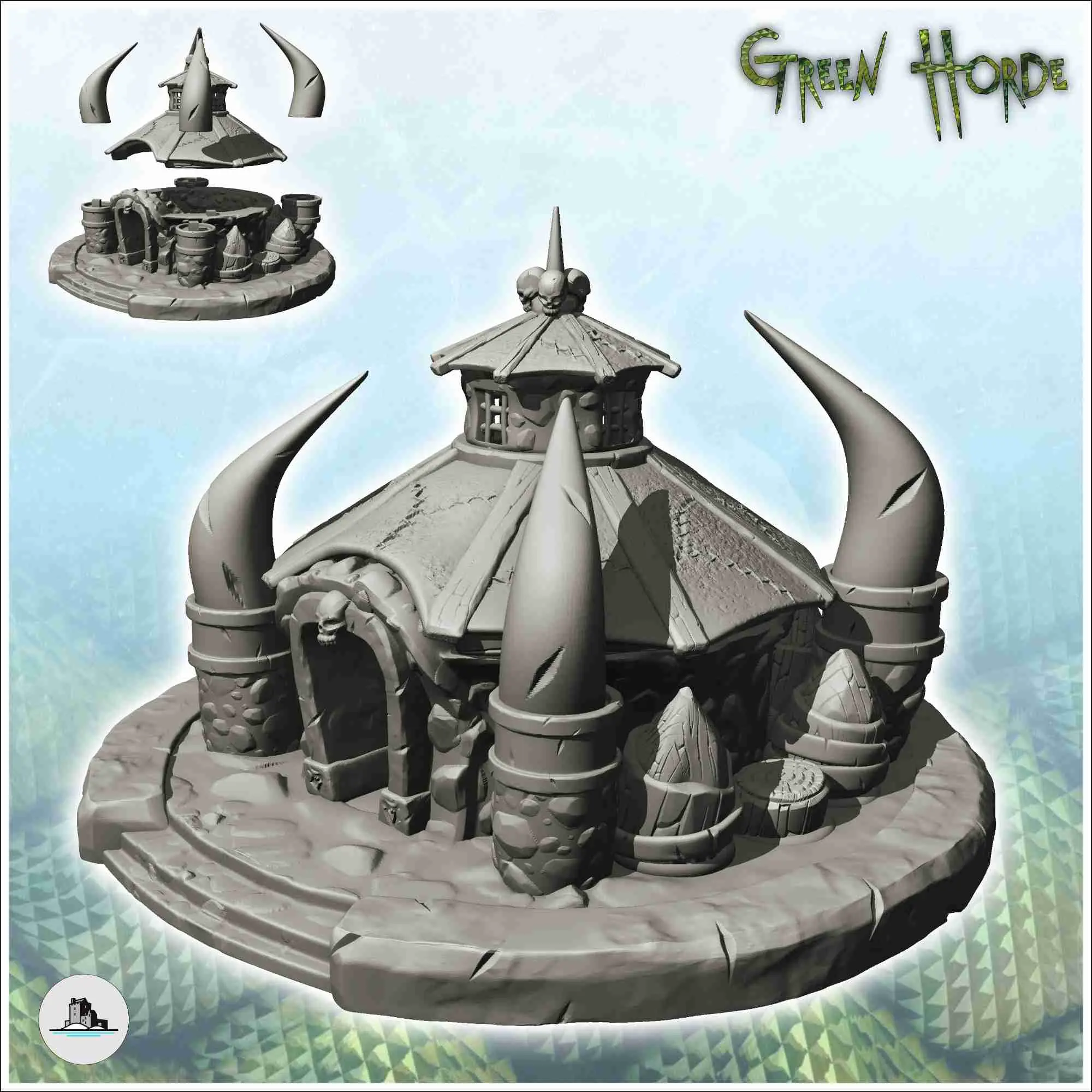 Medieval orc sceneries pack No. 1 - miniatures warhammer ter