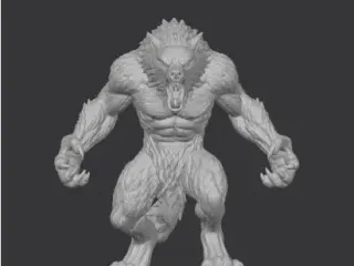 Wilkołak_figurka_WorkShop3D