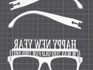 new year glasses