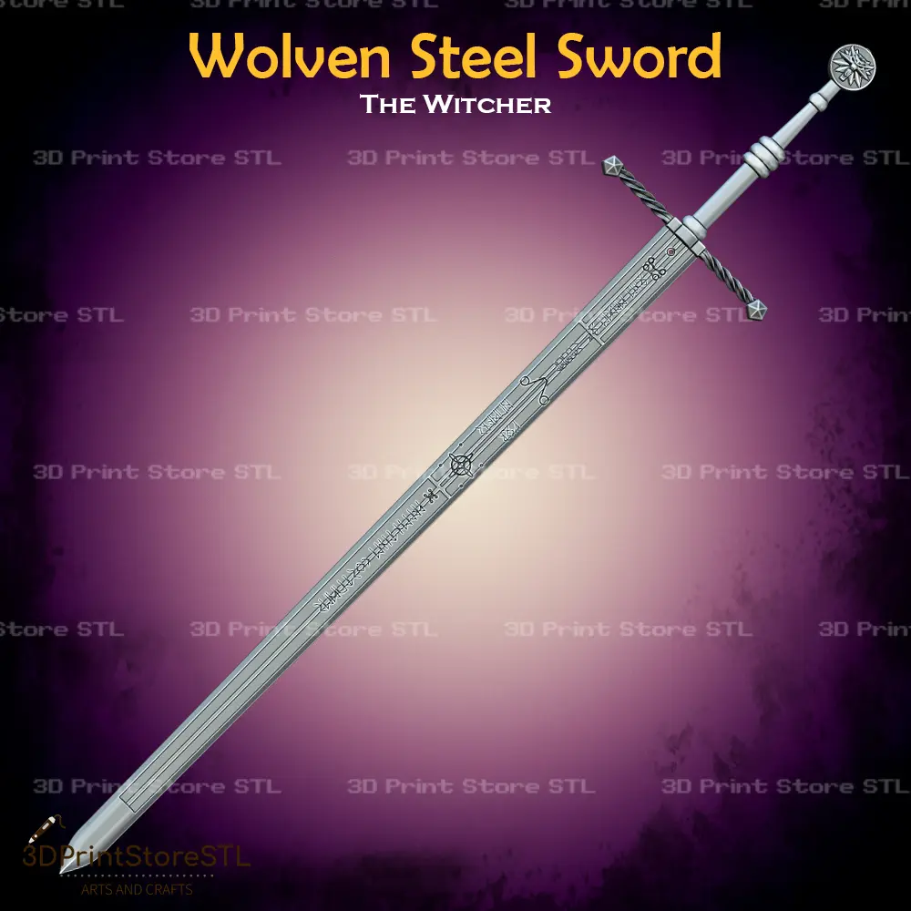 Wolven Steel Sword Cosplay The Witcher - Fichier STL