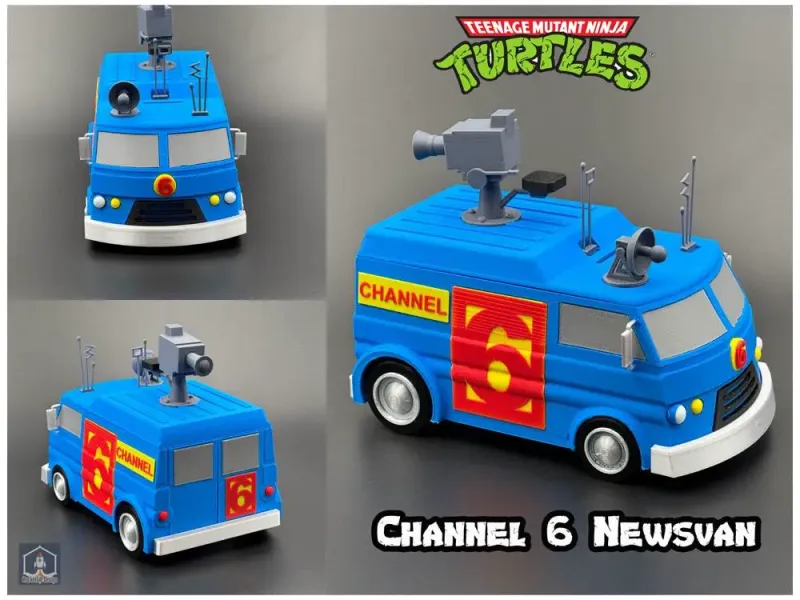 TMNT Channel 6 NewsVan Piggy Bank