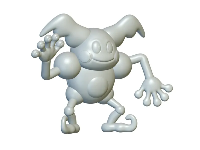 Pokemon Mr Mime #122 - Gata pentru imprimarea 3D!