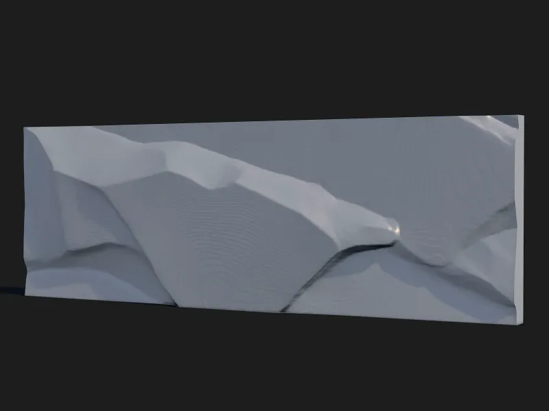 Stone Wall Panel – Smooth Rock Relief Decorative Block