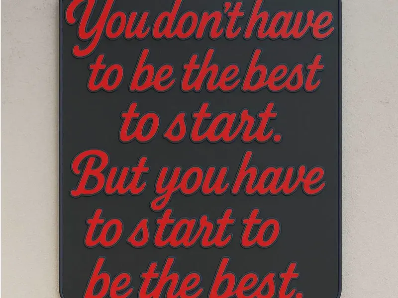 The motto of the best. Wall Art