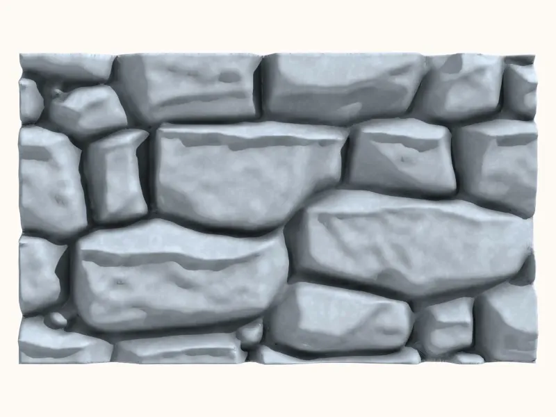 Rugged Masonry Tile for 3D Printing