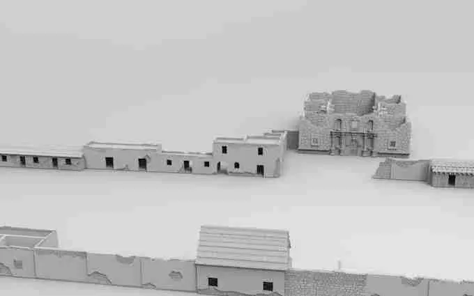Fort Alamo ACW Pack Nr. 1 - Miniaturen ACW Landschaft Gelände t