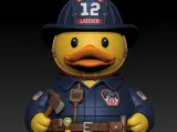 Rubber Duck - Firefighting duck - 3D print-1