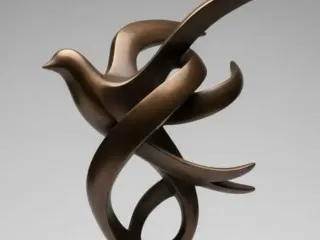 Escultura PAZ - arte e decoração