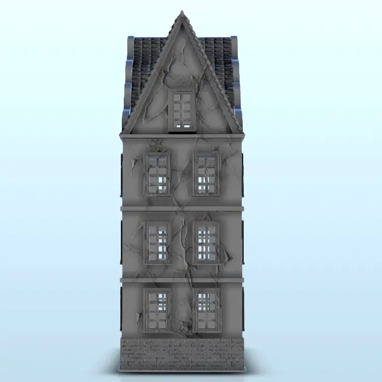 Barockes Haus 7 - Gelände WW2 Kulisse moderne Miniaturen