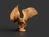 3 different Eagle statuettes-1