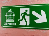 3D Printer Emergency Sign - Right Arrow Down-Right-5