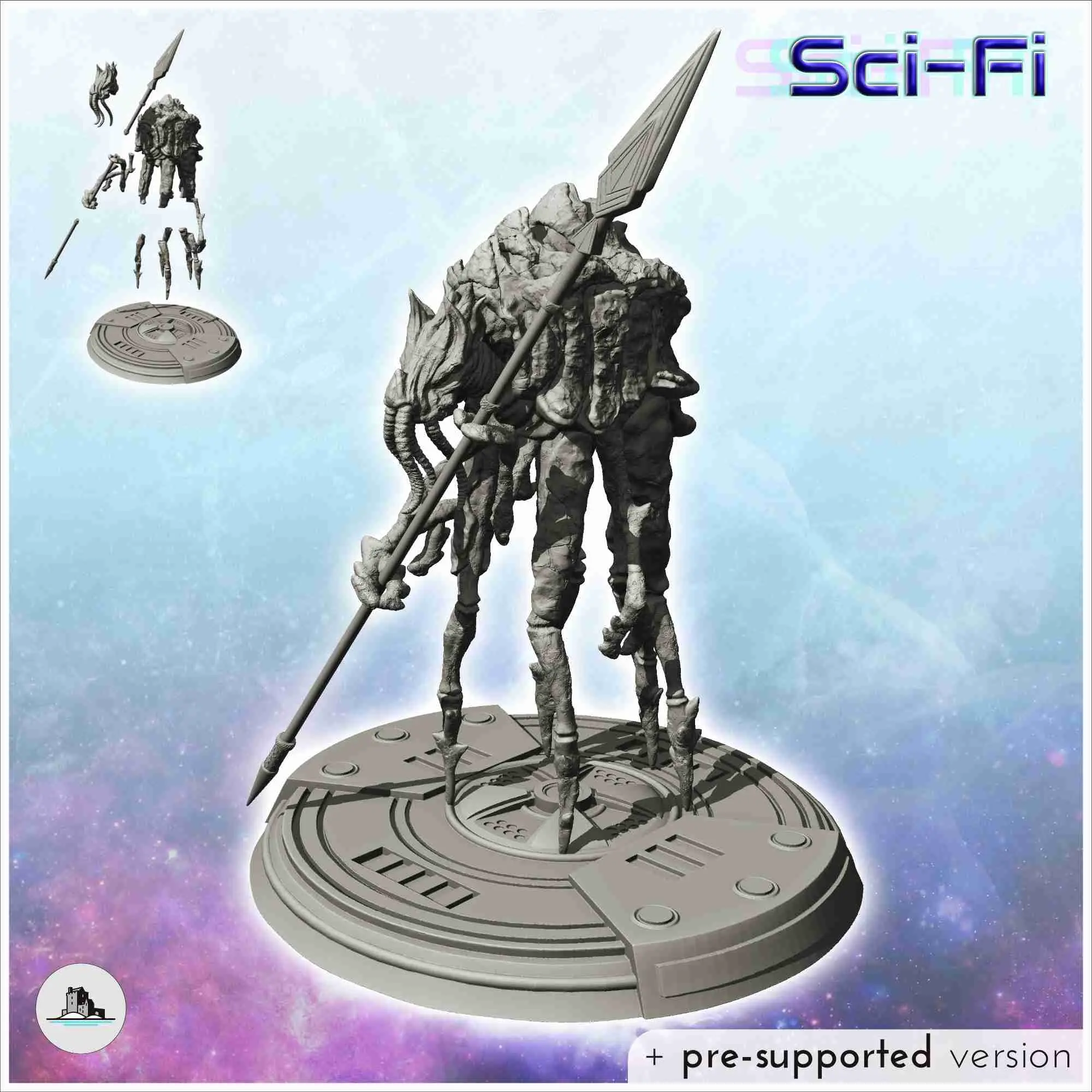 Sci-Fi alien figures pack No. 2 - science fiction miniatures
