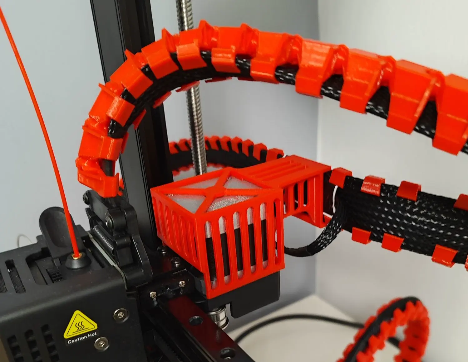 Ender 2 V3 KE - Tapa eje X paso a paso con cable holde v2