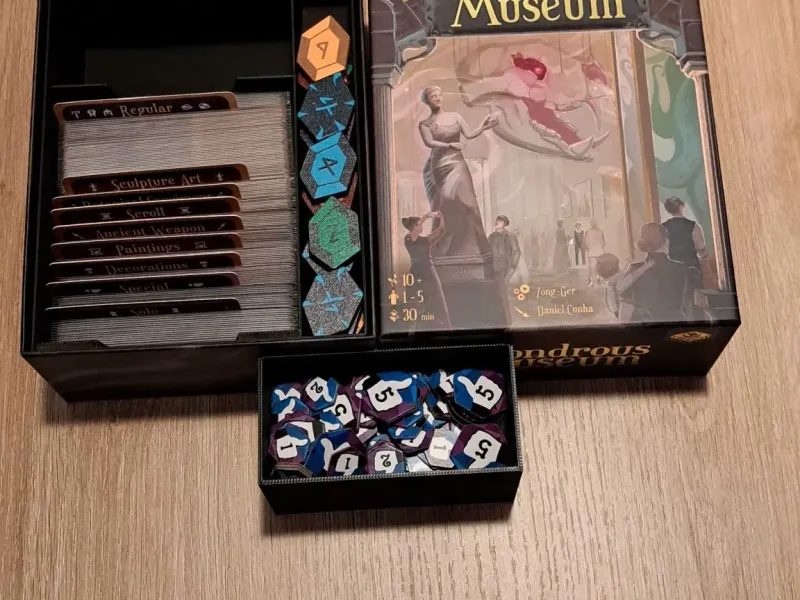 Wondrous Museum Boardgame Insert and Organizer