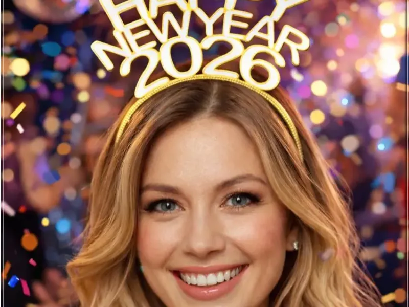 Happy New Year 2026 Headband