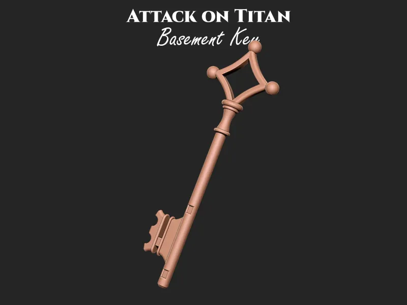 Attack on titan Basement key 3d Print model