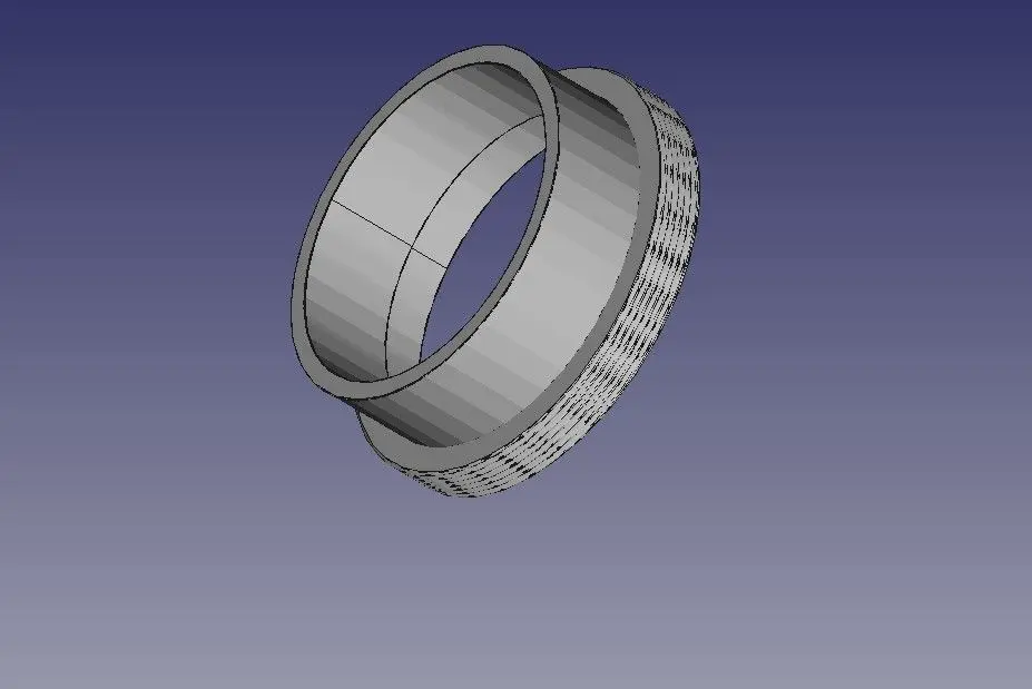 Adapter T2 to 1.25" eyepiece holder low profile 15mm lenght