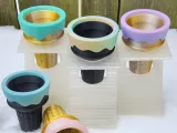 ICE CREAM CONE POT AND STAND-0