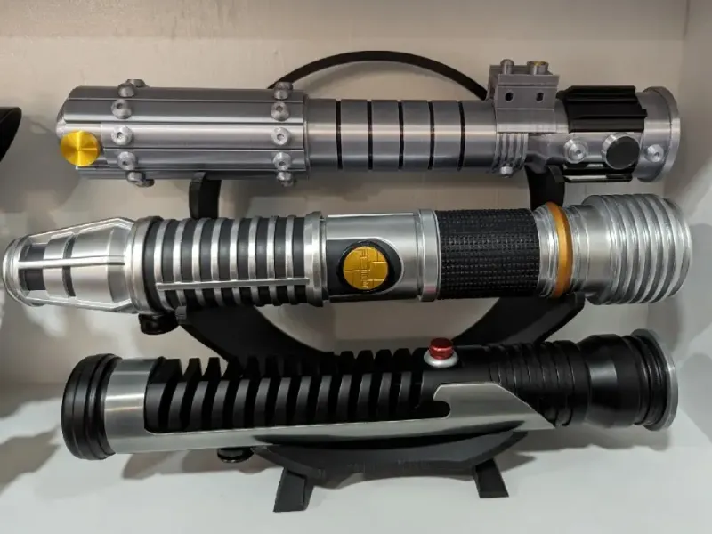 3 hilt lightsaber display