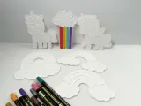 Rainbow and Unicorn Coloring Plates-1